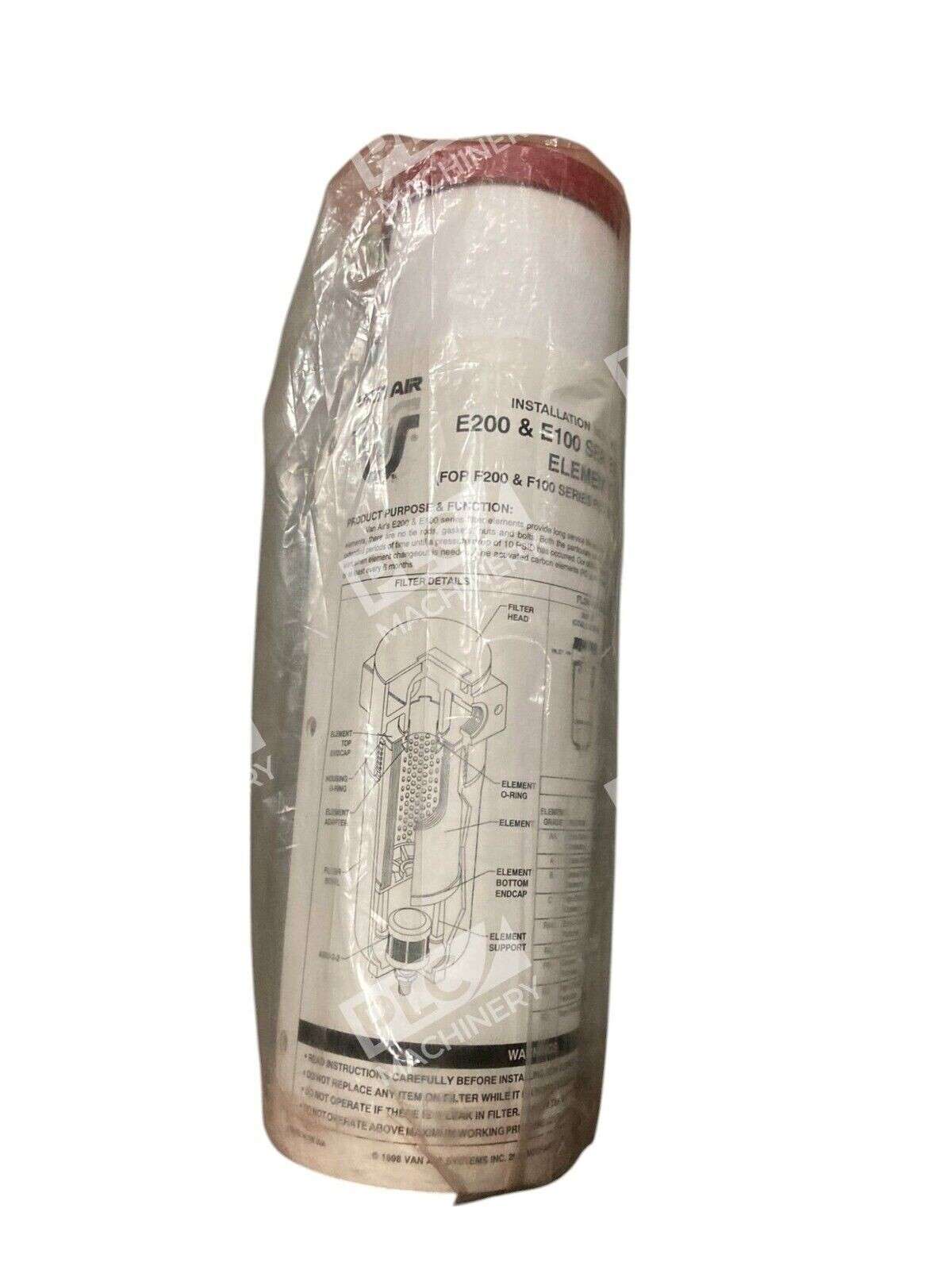 Vanair 26-2076 Air Systems Filter Element E100-350-B