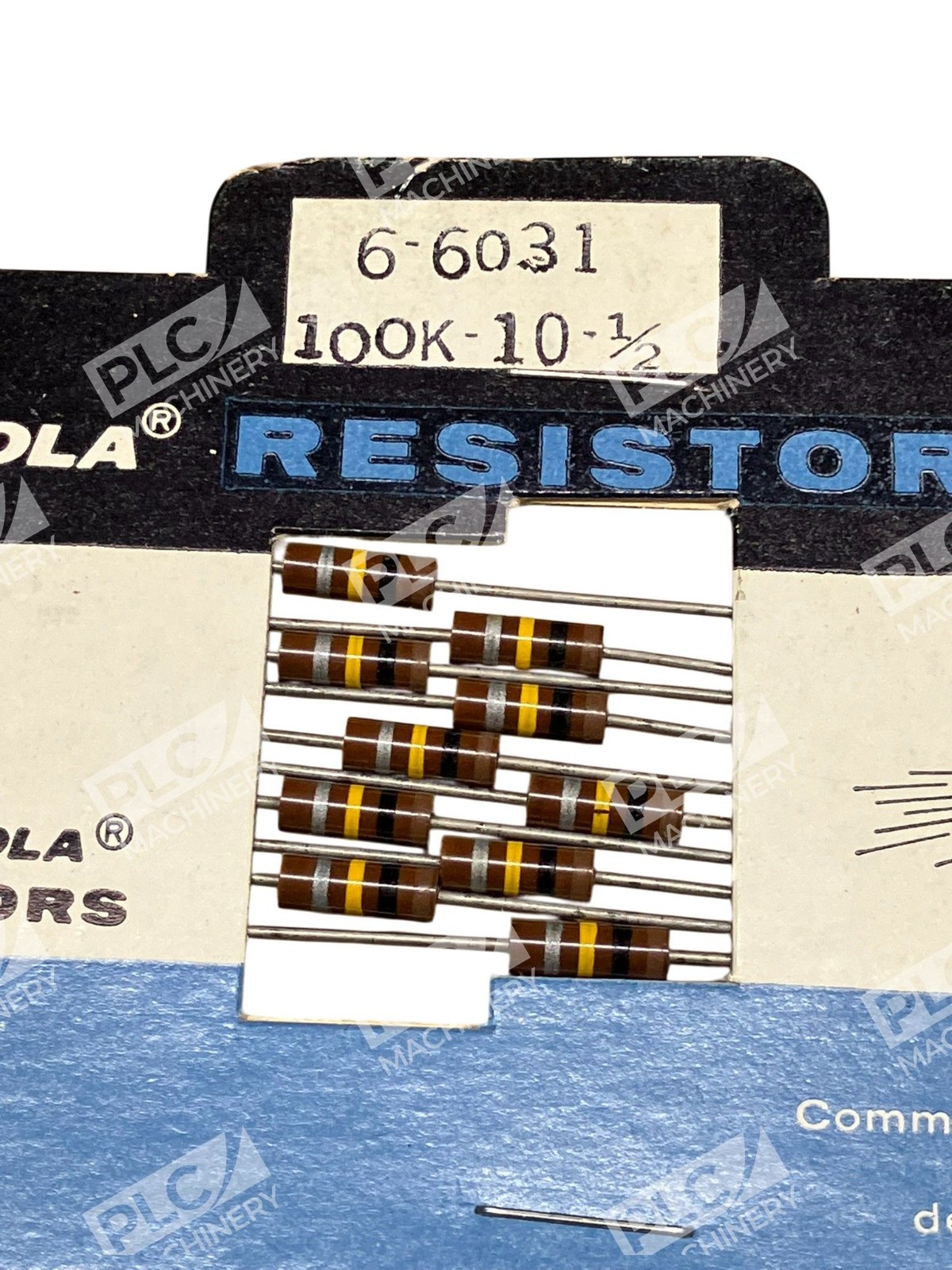 Vintage Motorola 6-6031 Resistor File 100K Ohm 1/2W Carbon Composition 10% - Image 3