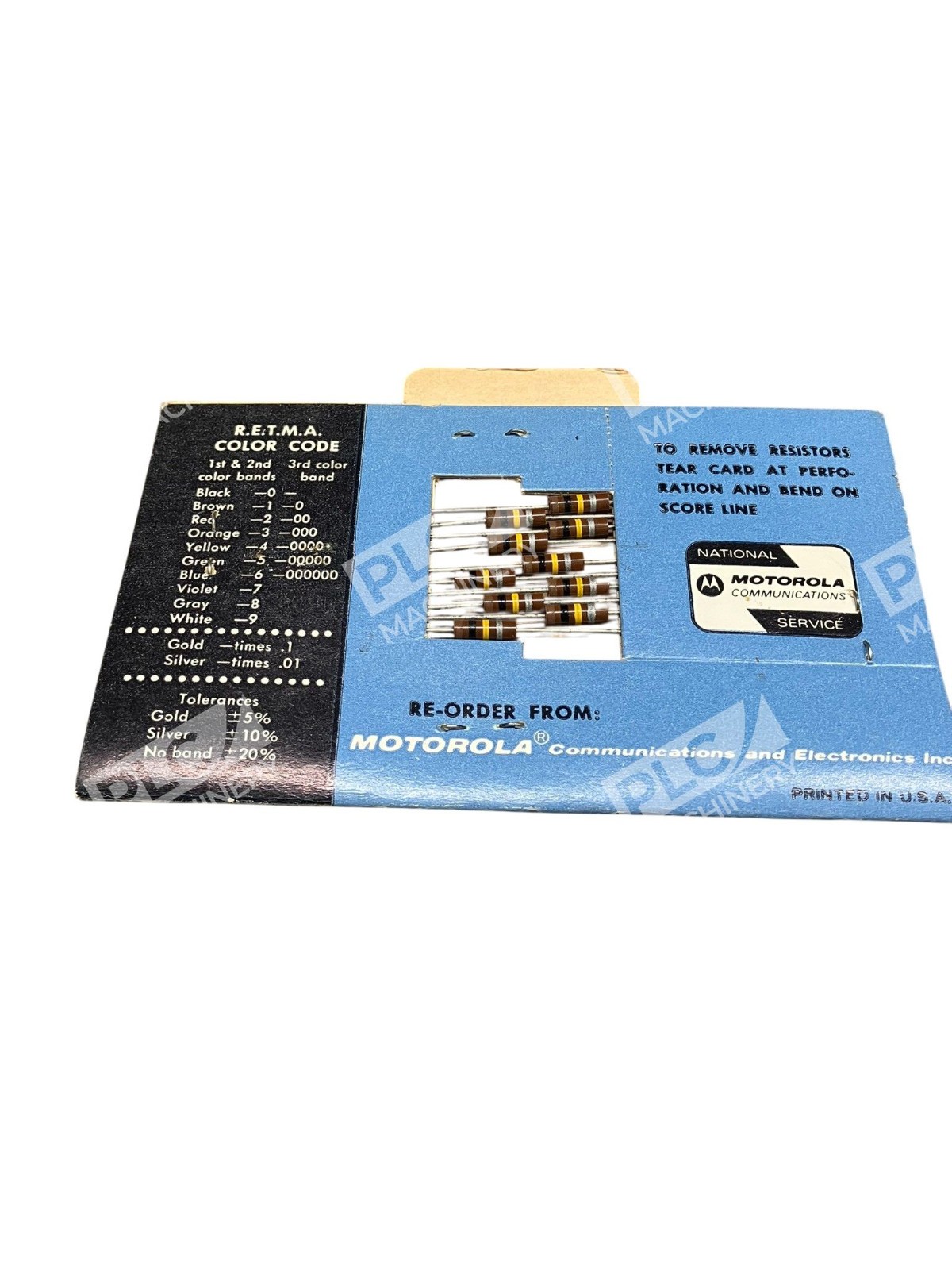 Vintage Motorola 6-6031 Resistor File 100K Ohm 1/2W Carbon Composition 10% - Image 4