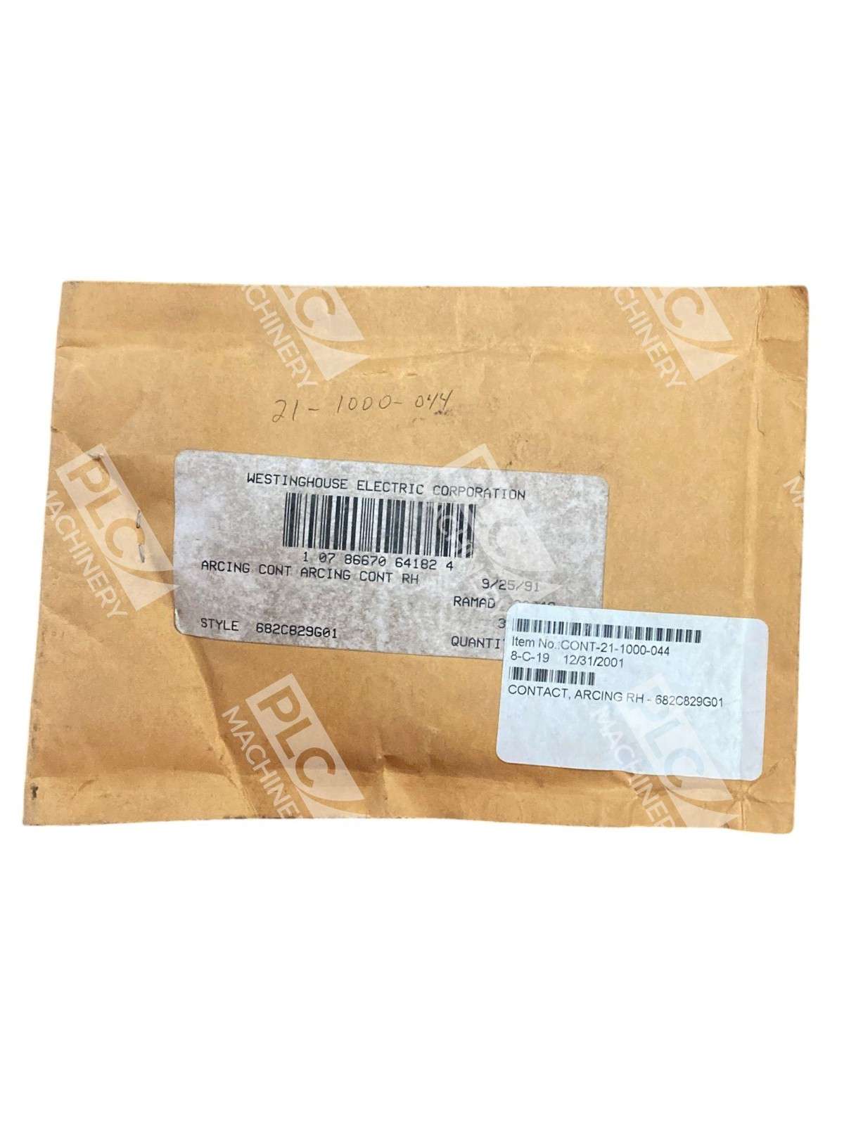 Westinghouse 682C829G01 Stationary Arcing Contact Right Hand R.H.