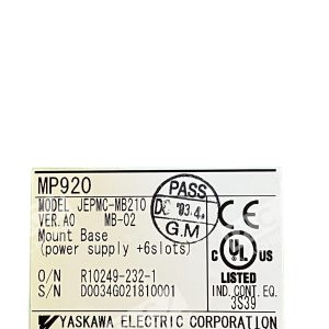 Yaskawa JEPMC MB210 Backplane Mount Base A0 MP920 226985638072