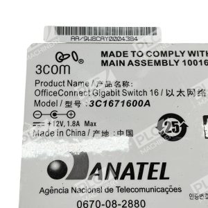 3Com OfficeConnect Gigabit Switch 16 Without AC Adapter 3C1671600A 226983020133