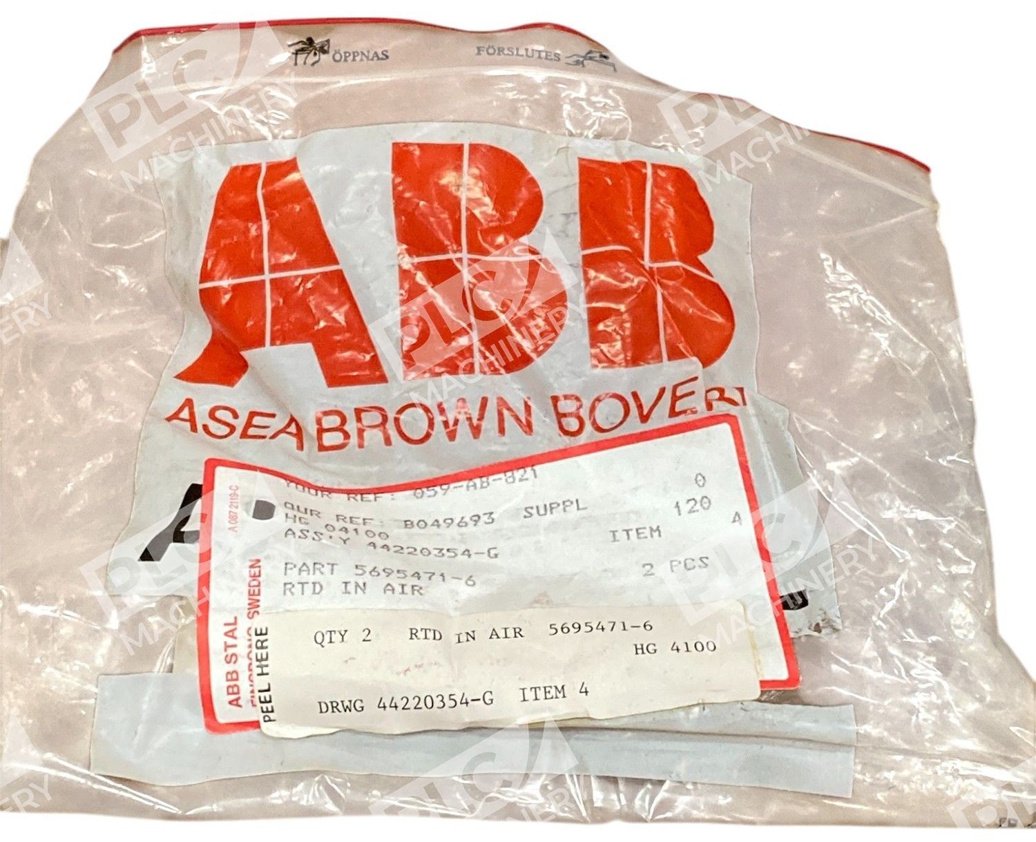 ABB Stal 44220354-G HG 04100 RS PRO Type K Thermocouple RTD IN AIR 5695471-6