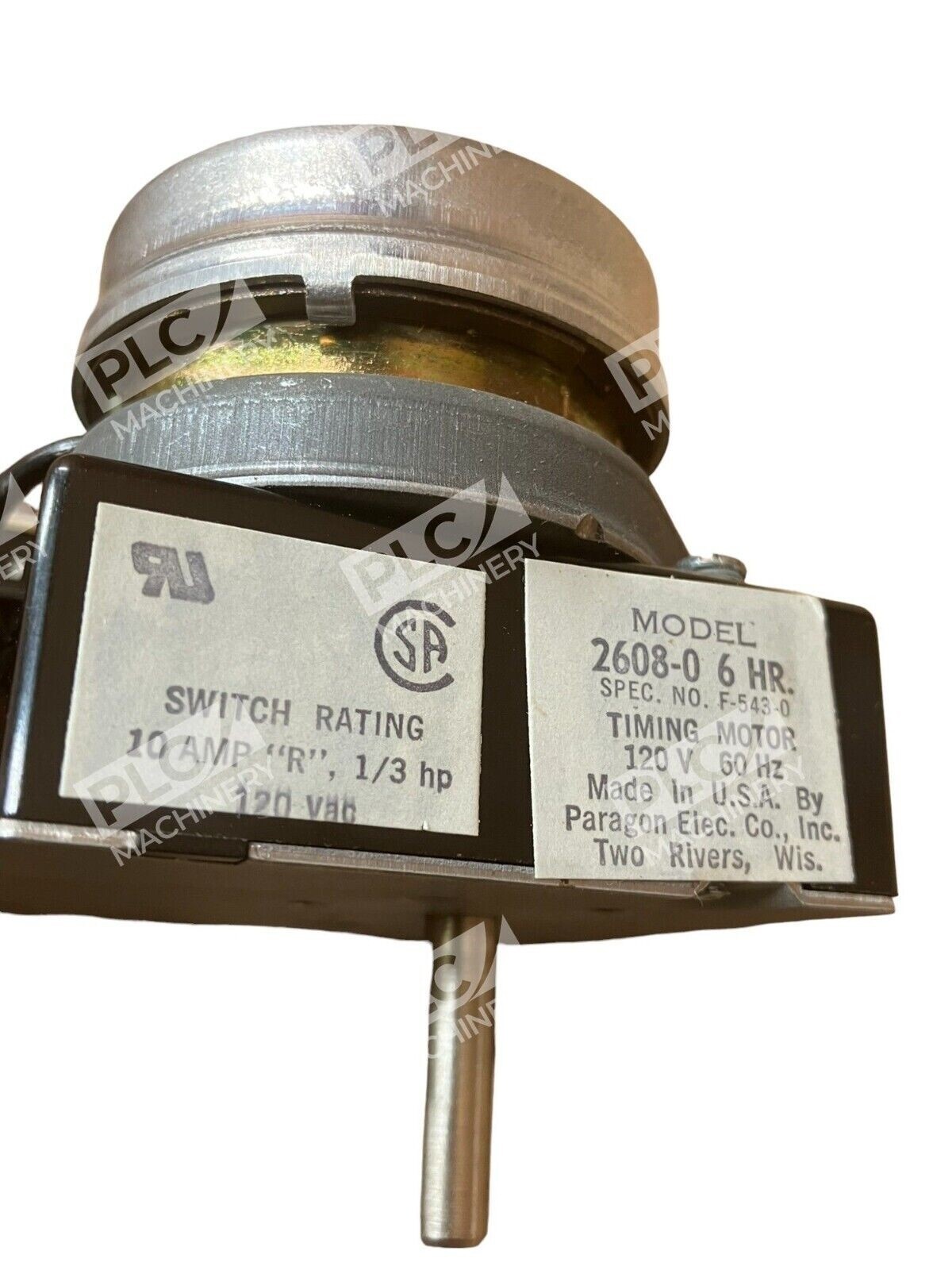 AMF Paragon Time Control 2608-00 Manual Preset Interval Timer 6Hr 120V 60Hz - Image 4