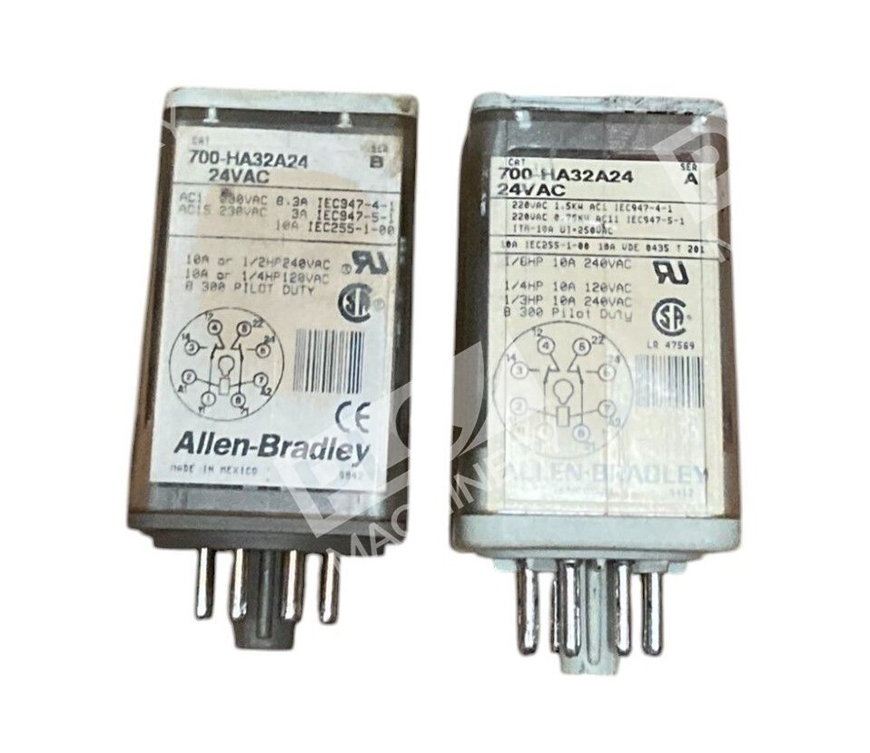 Allen Bradley 10A 24VAC General Purpose Relay 700-HA32A24 /B (lot of 2)