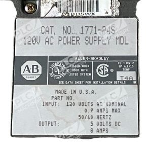 Allen Bradley 120VAC Power Supply Module 1771 P4S 226610183603