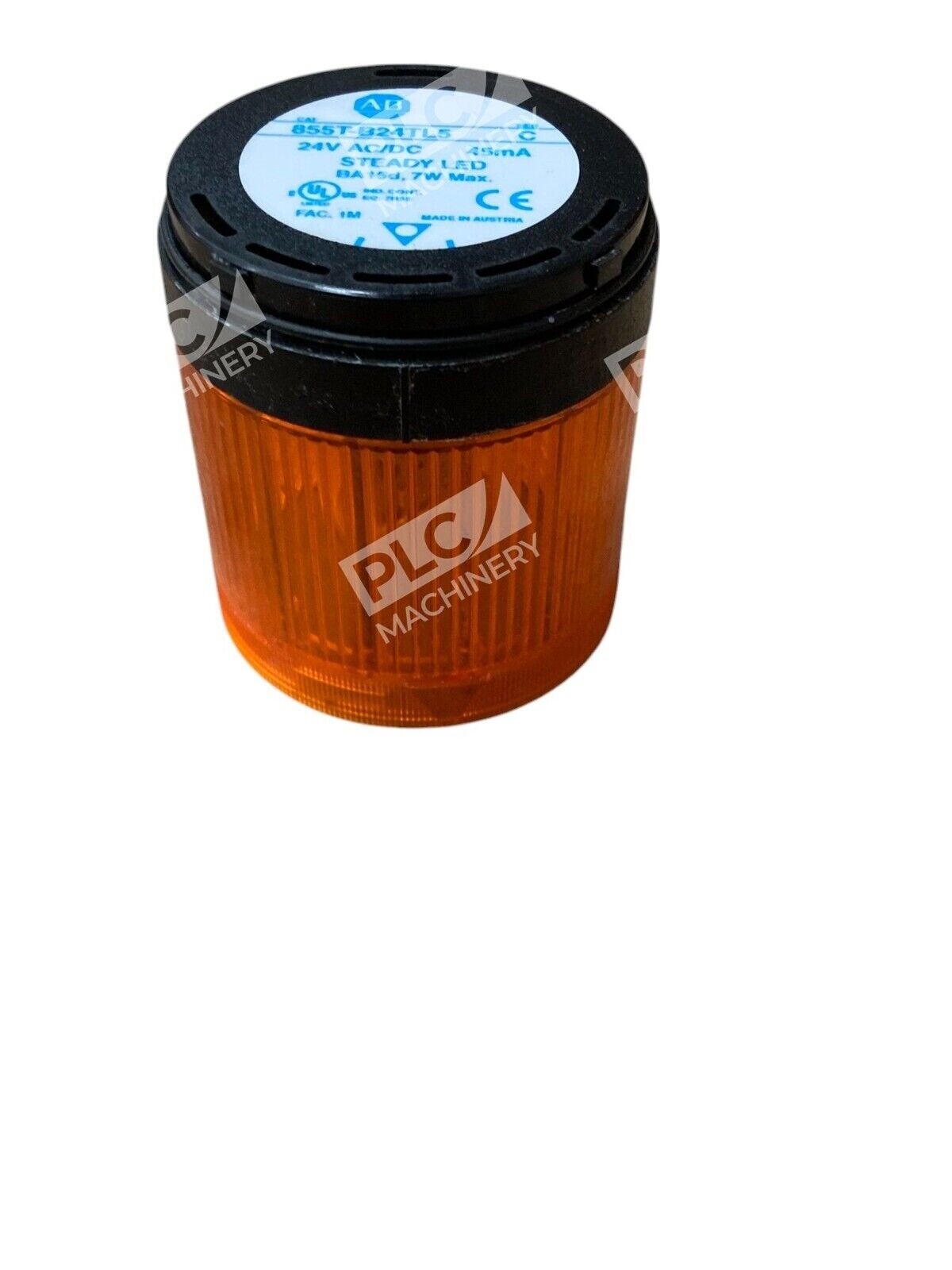 Allen Bradley 45mA 24V AC/DC Amber Steady LED Stack Light 855T-B24TL5 /C