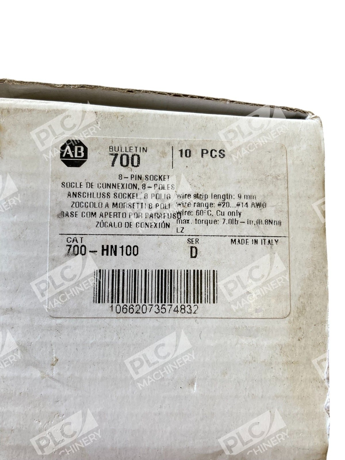Allen Bradley AB 8 Pin Socket 700-HN100 /D (Box of 10) - Image 4