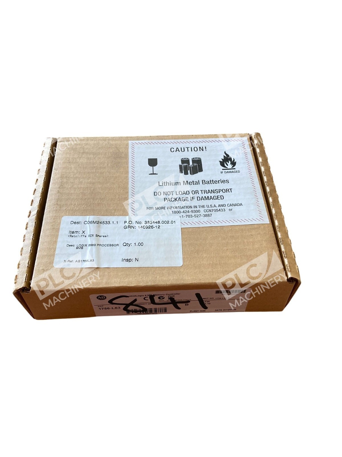 Allen Bradley AB ControlLogix 8MB Memory Controller 1756-L63 /B