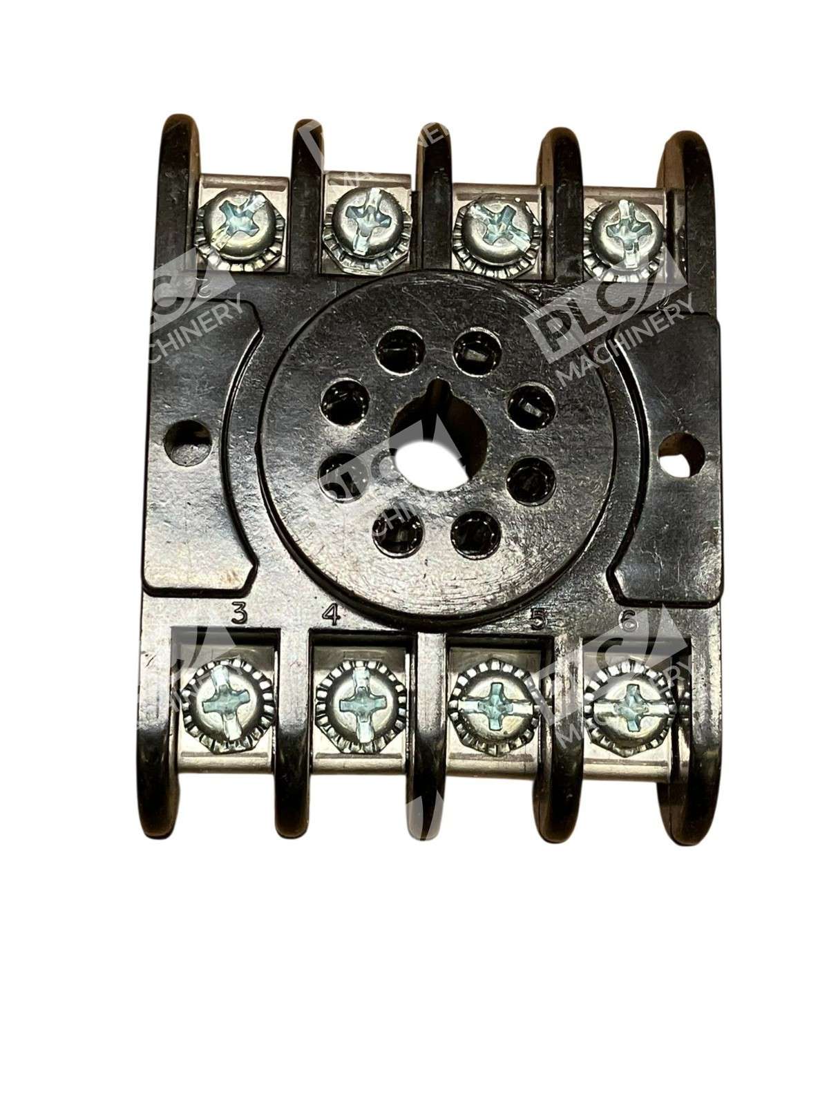Amphenol 8-Pin Power Relay Socket Base Octal Screw Terminal DIN & Panel Mount - Image 3