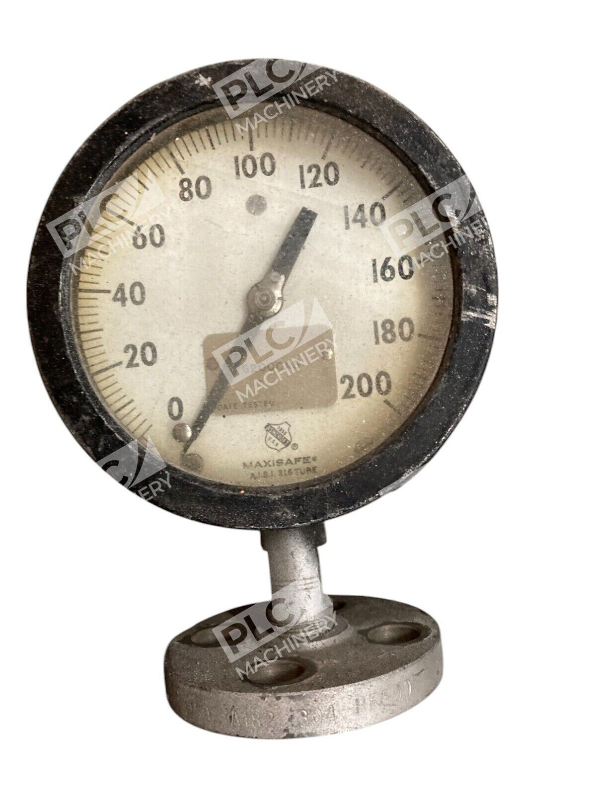 Ashcroft Maxisafe 0-200PSI Pressure Gauge G200CAS