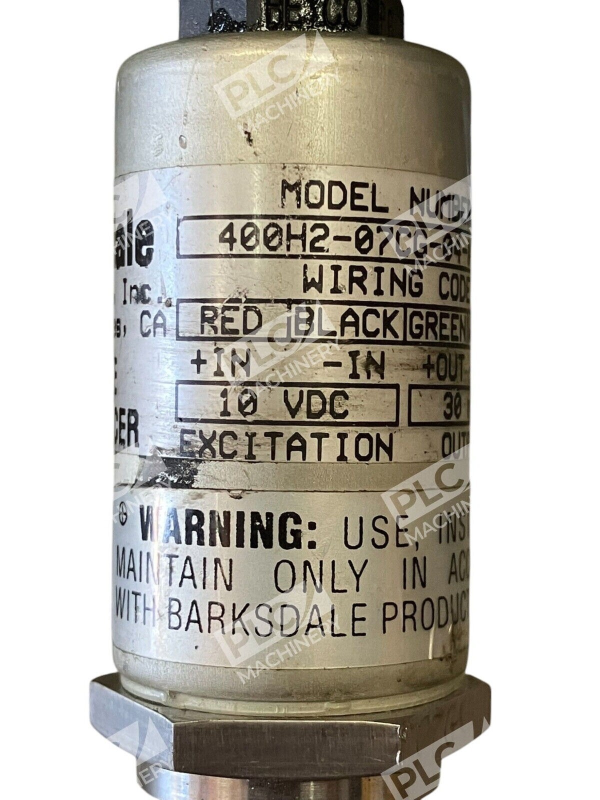 Barksdale 0-300PSIG Pressure Transducer 400H2-07CG-04-K - Image 4