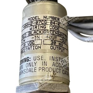 Barksdale 0 300PSIG Pressure Transducer 400H2 07CG 04 K 227034838433