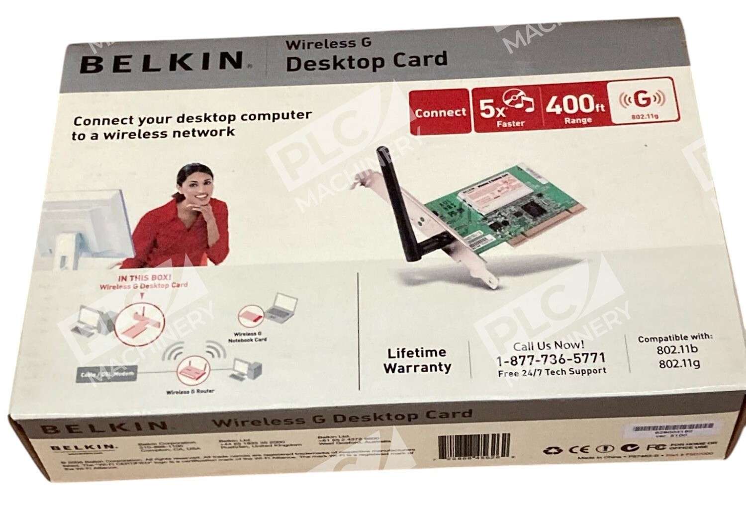 Belkin 400Ft 802.11g Wireless G Desktop Card F5D7000 - Image 3