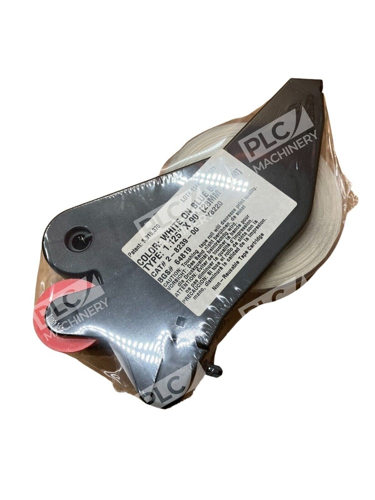 Brady 2-8239-00 White on Blue B580 1.125"X90' Tape Roll Cartridge - Image 3