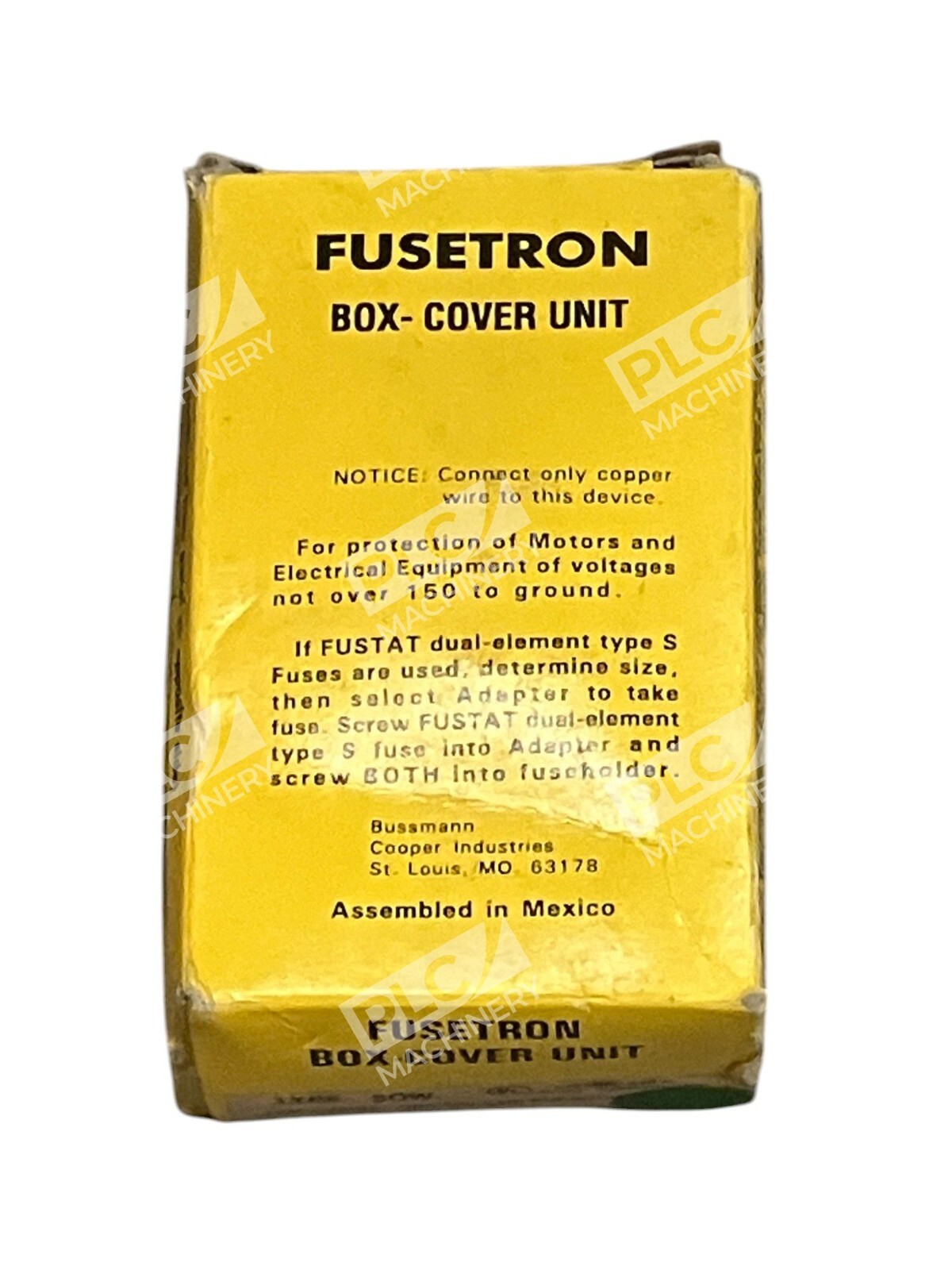 Bussmann Cooper Fusetron Fuseholder Plug SOW - Image 3