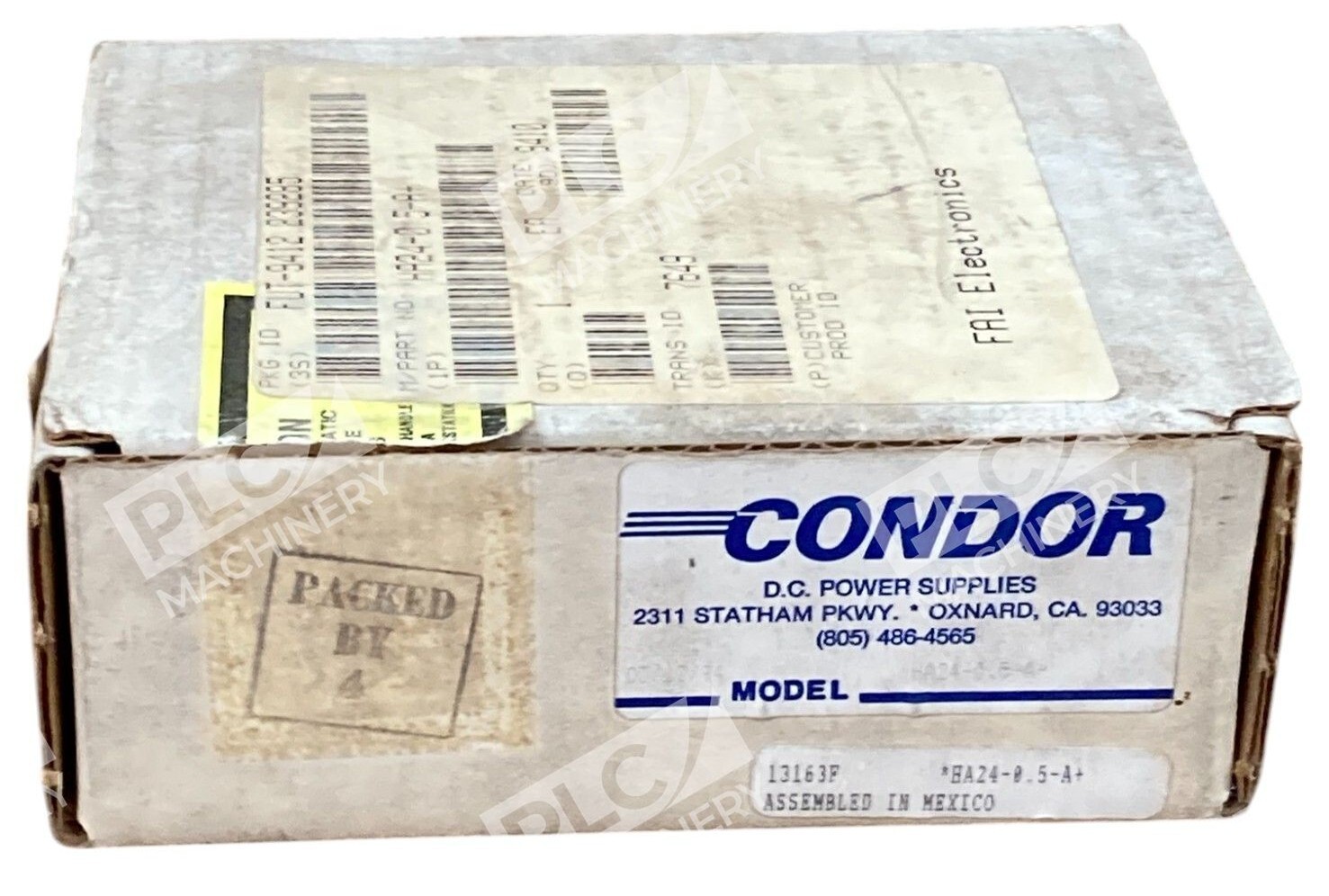 Condor DC Power Supplies 13163F 24/28V 0.5A Power Supply HA24-0.5-A+