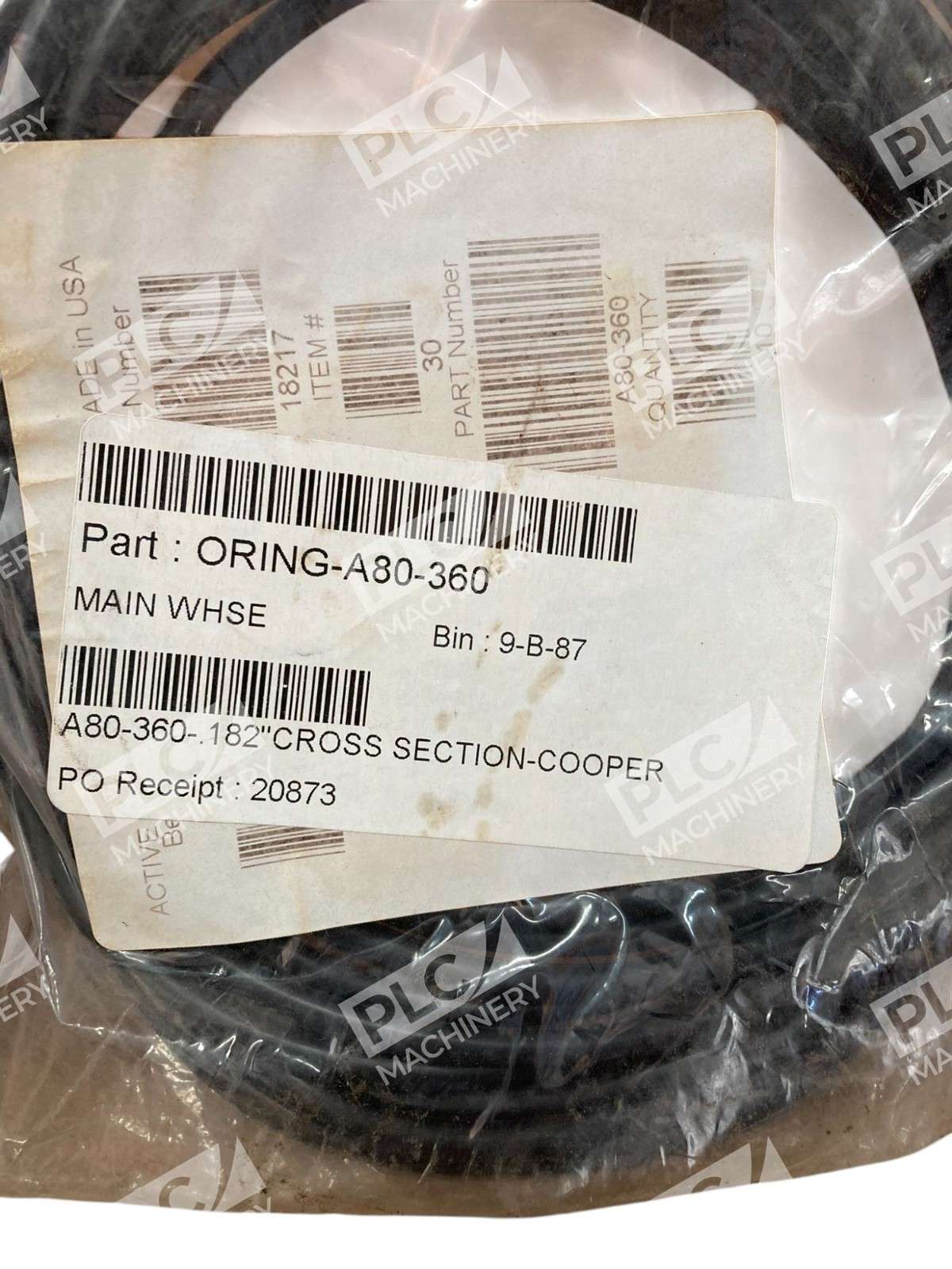 Cooper 0.182" 3/16" Cross Section O-Ring A80-360 - Image 3