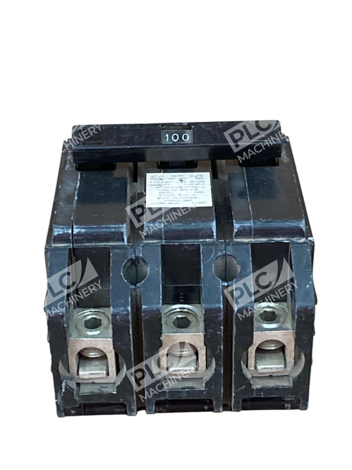 Crouse-Hinds MJ-1359 Type MP-A, 100 Amp,3-pole circuit breaker. - Image 4