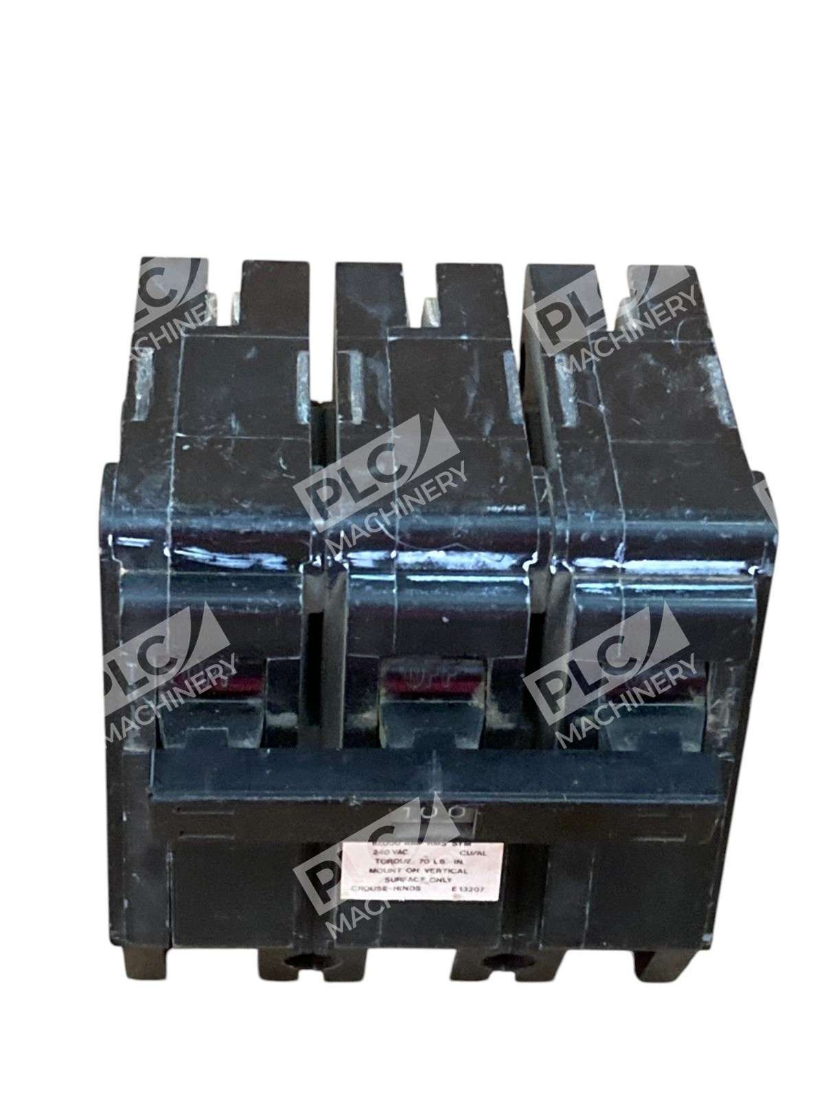 Crouse-Hinds MJ-1359 Type MP-A, 100 Amp,3-pole circuit breaker. - Image 9
