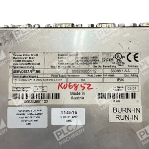Danaher Motion GmbH S3066 1 NA Servostar306 Servo Drive Servostar 306 227034835413