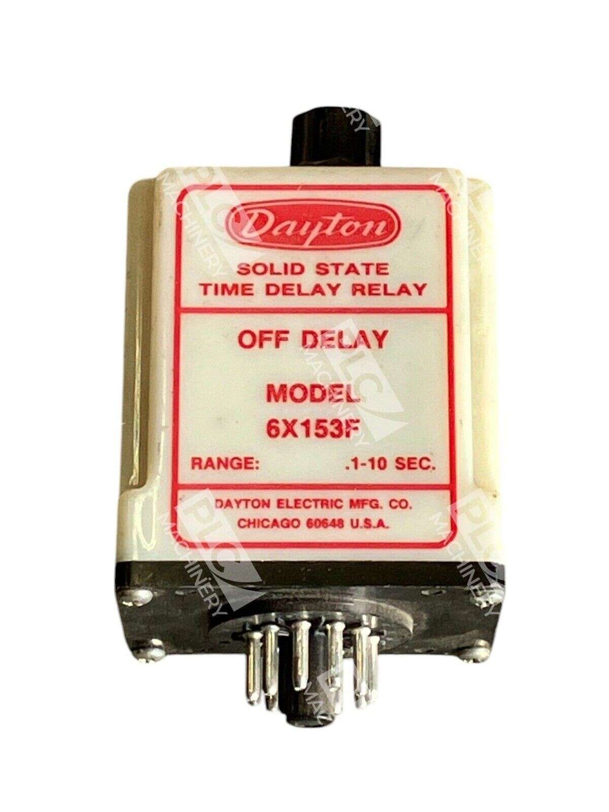 Dayton Solid State Time Delay Relay Off Delay 6X153F