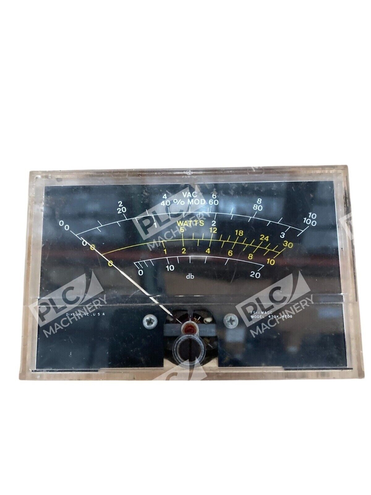 Dixson 0-10VAC 0-30W FS=I MADC Panel Meter 430K 4708