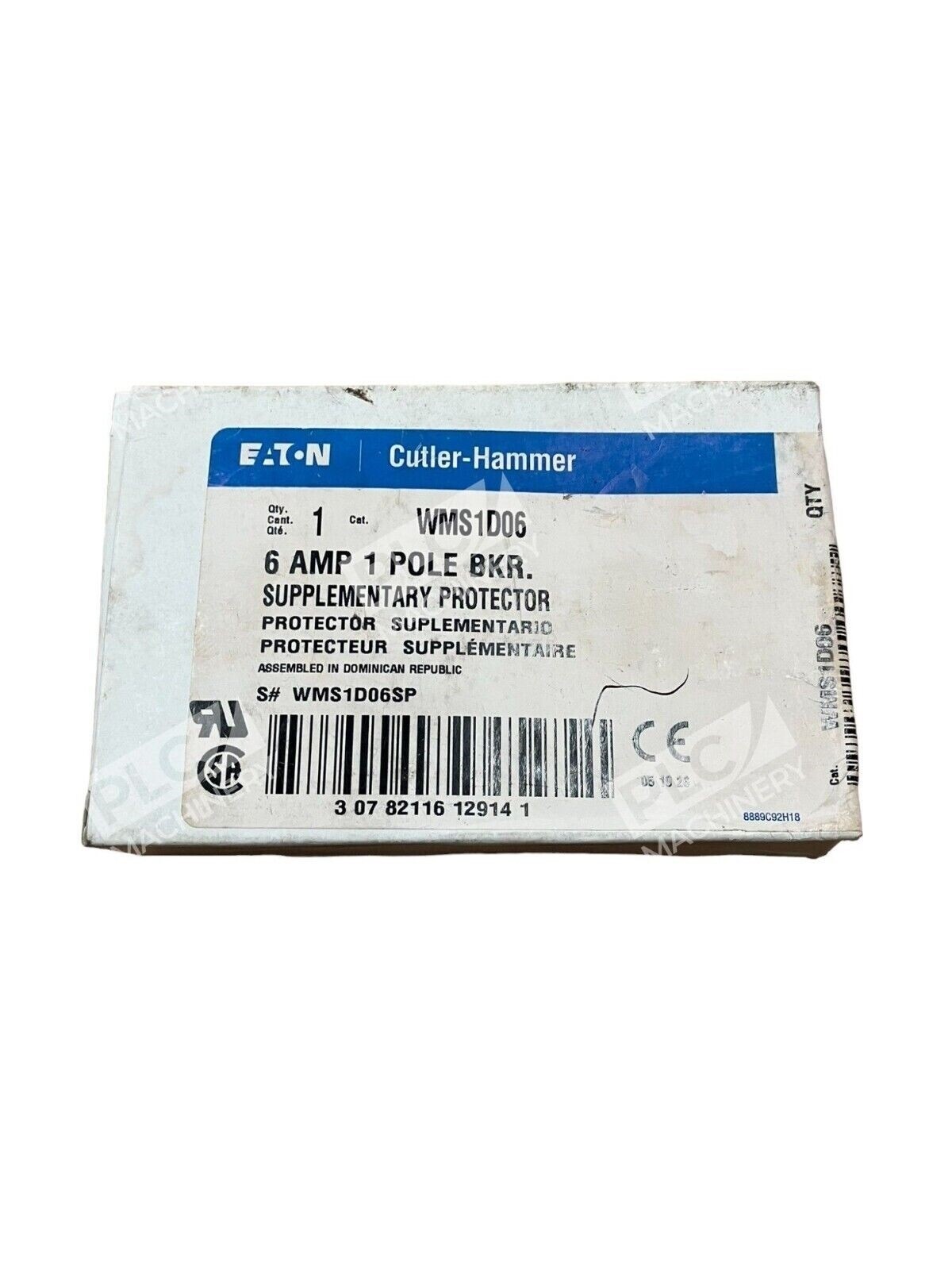 Eaton Cutler Hammer WMS1D06 6A 1 Pole