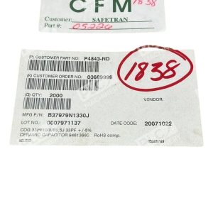 Epcos B37979N1330J Ceramic Capacitor 94613660 Box of 1800 226987209443