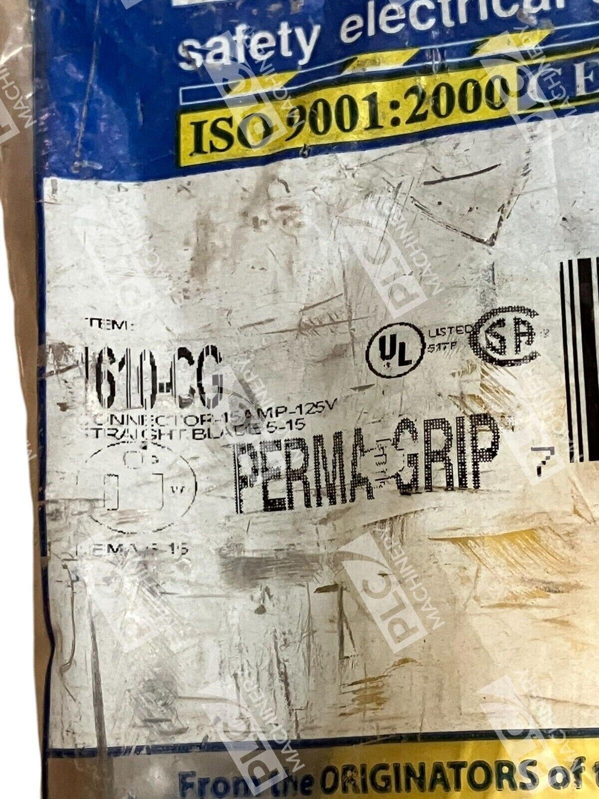 Ericson PermaGrip Connector 15A 125V Straight Blades 5-15 1610-CG - Image 3