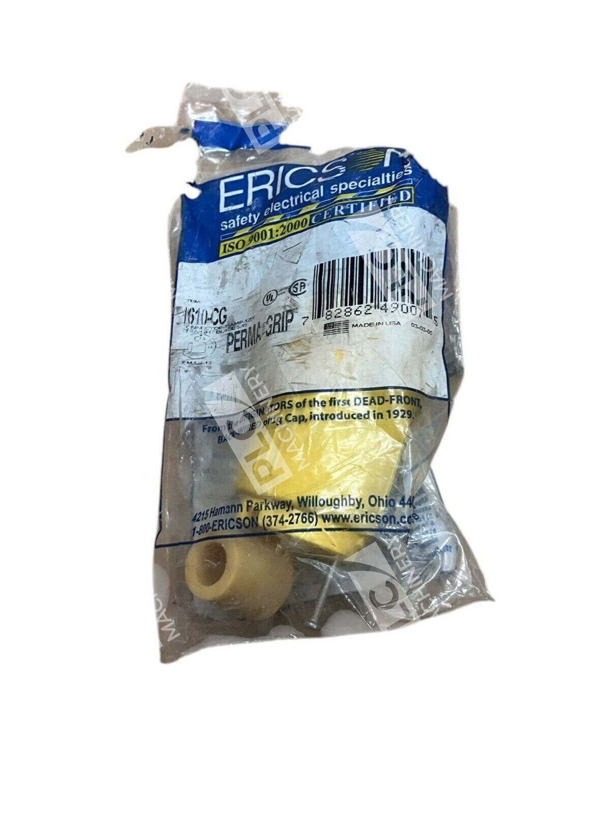 Ericson PermaGrip Connector 15A 125V Straight Blades 5-15 1610-CG