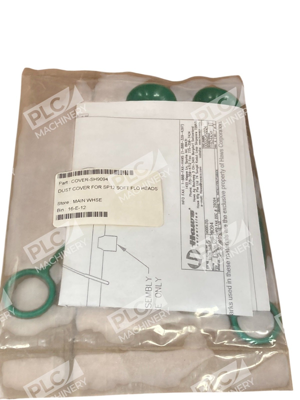 Haws SH9094 775-359-4712 Dust Cover For SP12 Soft Flo Head Model 9094 (Bag of 2) - Image 3
