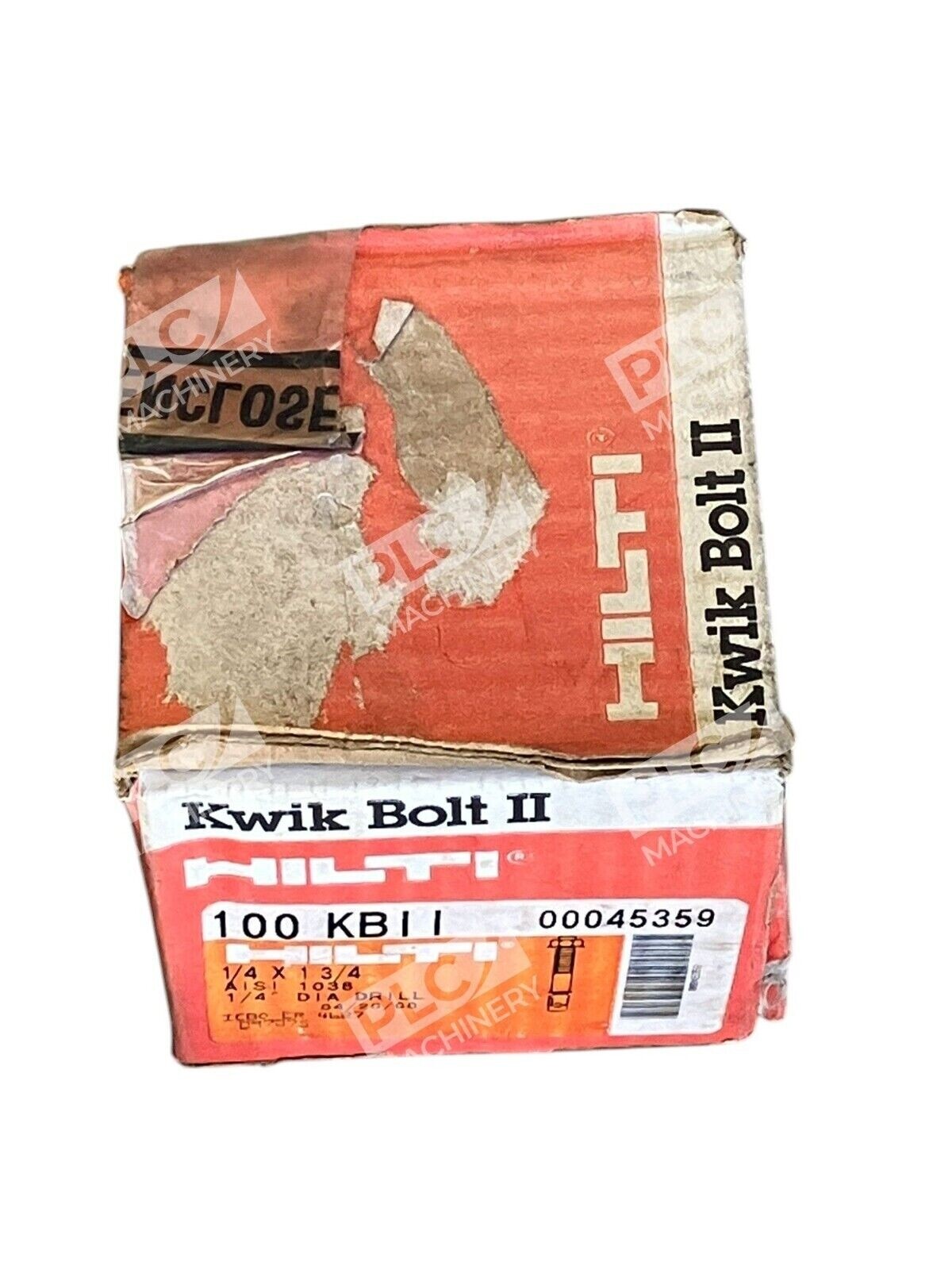 Hilti 1/4x1-3/4 AISI 1038 1/4" Dia Drill Kwik Bolt II KBII 00045359 (Box of 100) - Image 4