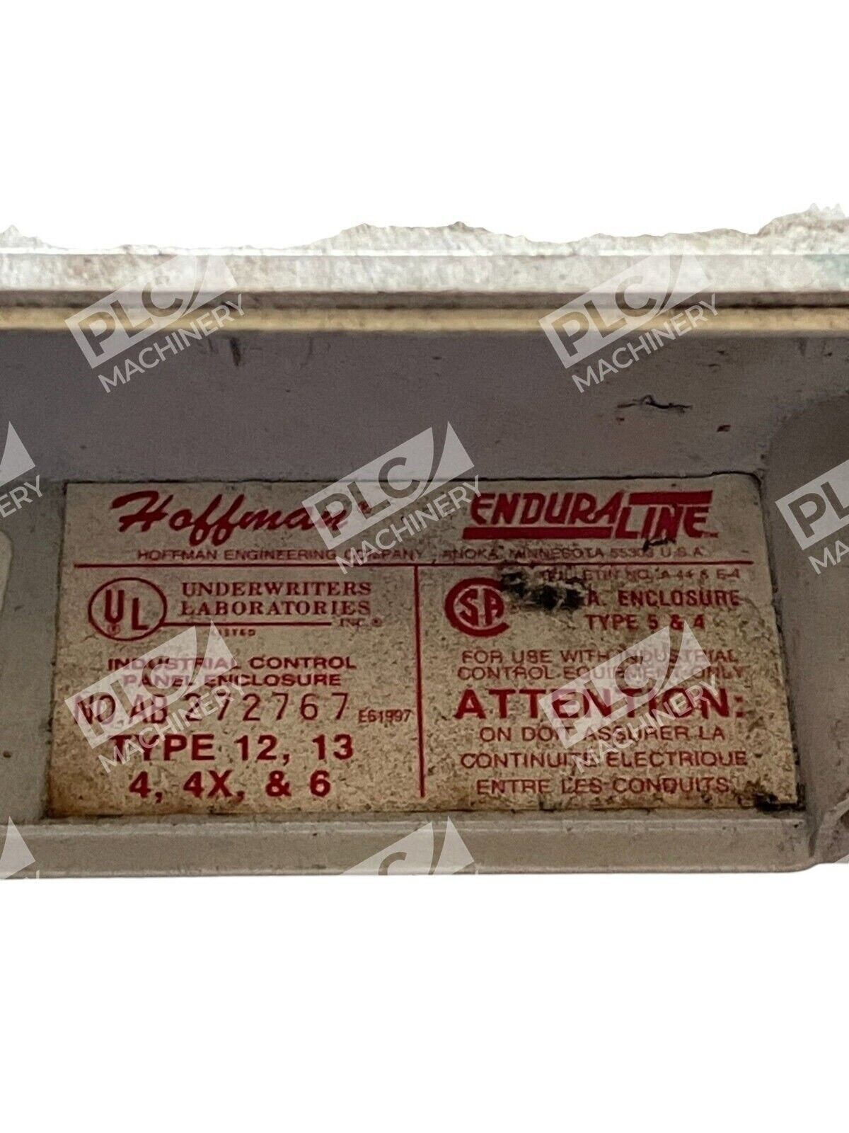 Hoffman Enduraline Industrial Control Enclosure AB272767 - Image 3