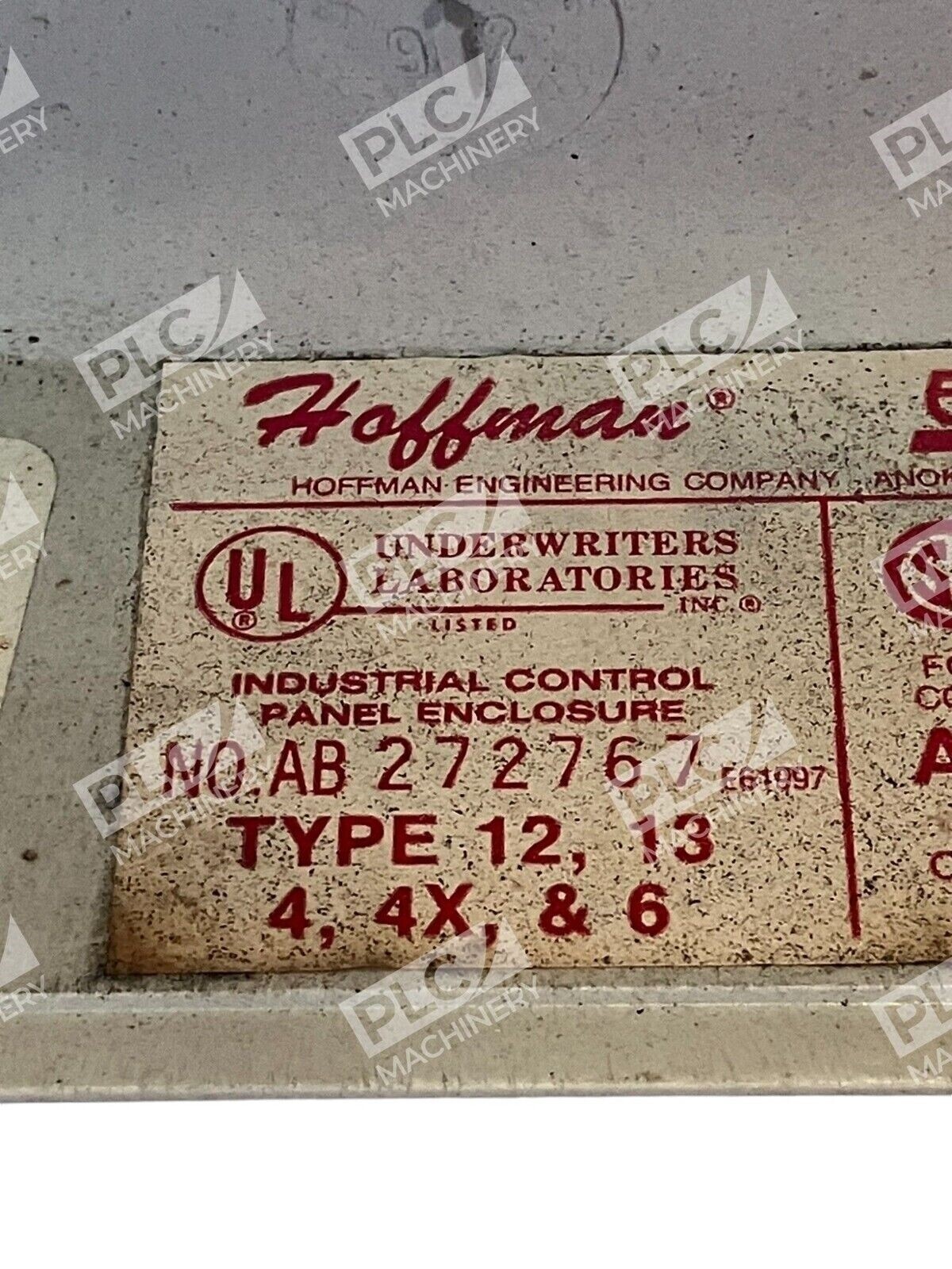 Hoffman Enduraline Industrial Control Enclosure AB272767 - Image 4