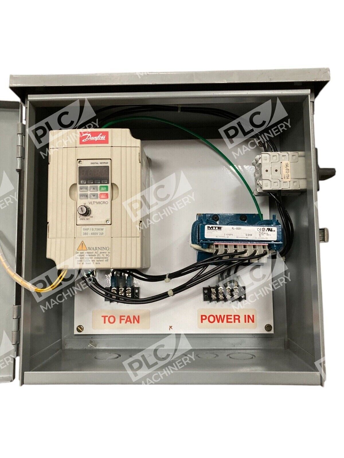 Hoffman HVLS Enclosure Box A-12R126HCR With Danfoss 176F7313 MTE RL-00404 - Image 4