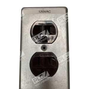 Hubbell 15A 125V 120V Black Duplex Receptacle 5B-D-7