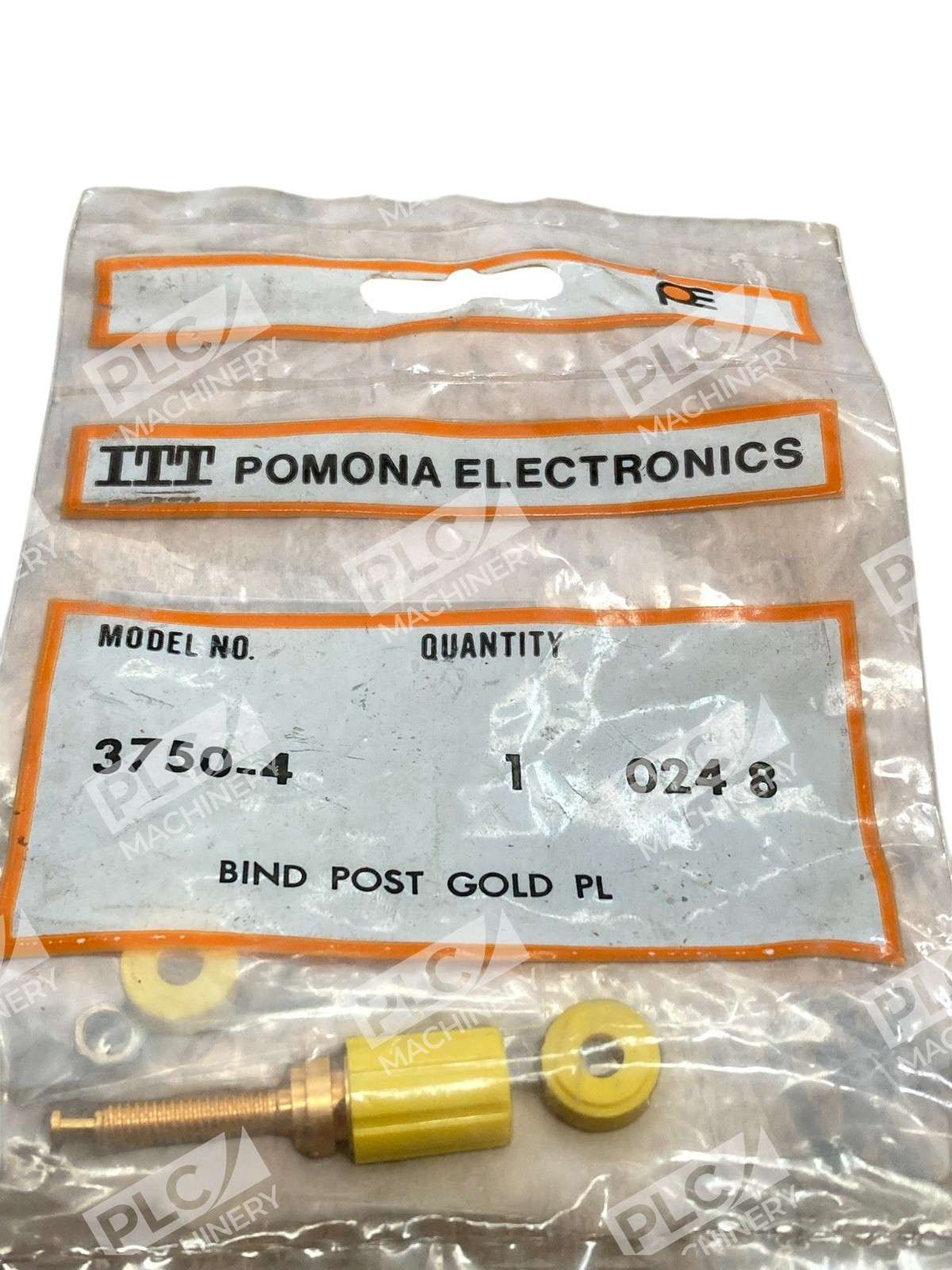 ITT Pomona 3750-4 Binding Post Gold Plated Yellow 15A 2500V 0248 - Image 3