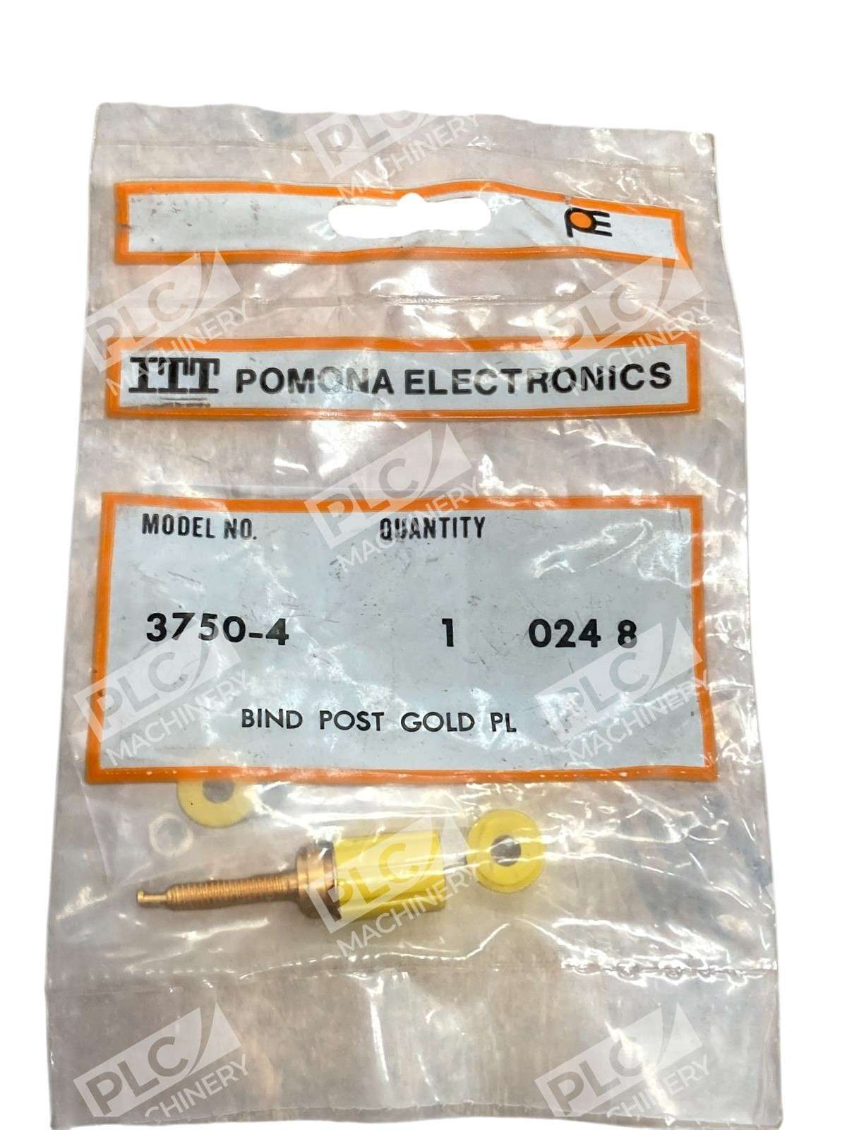 ITT Pomona 3750-4 Binding Post Gold Plated Yellow 15A 2500V 0248