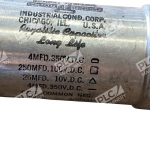 Industrial Cond Corp 239 Royalite Electrolytic Capacitor Long Life 4F350V 298002841143