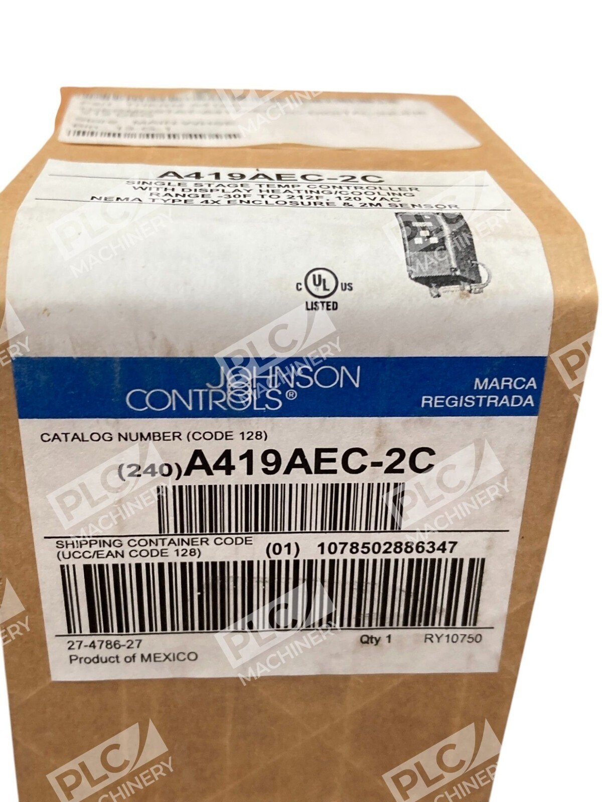 Johnson Controls A419 Single Stage Temperature Controller A419AEC-2C