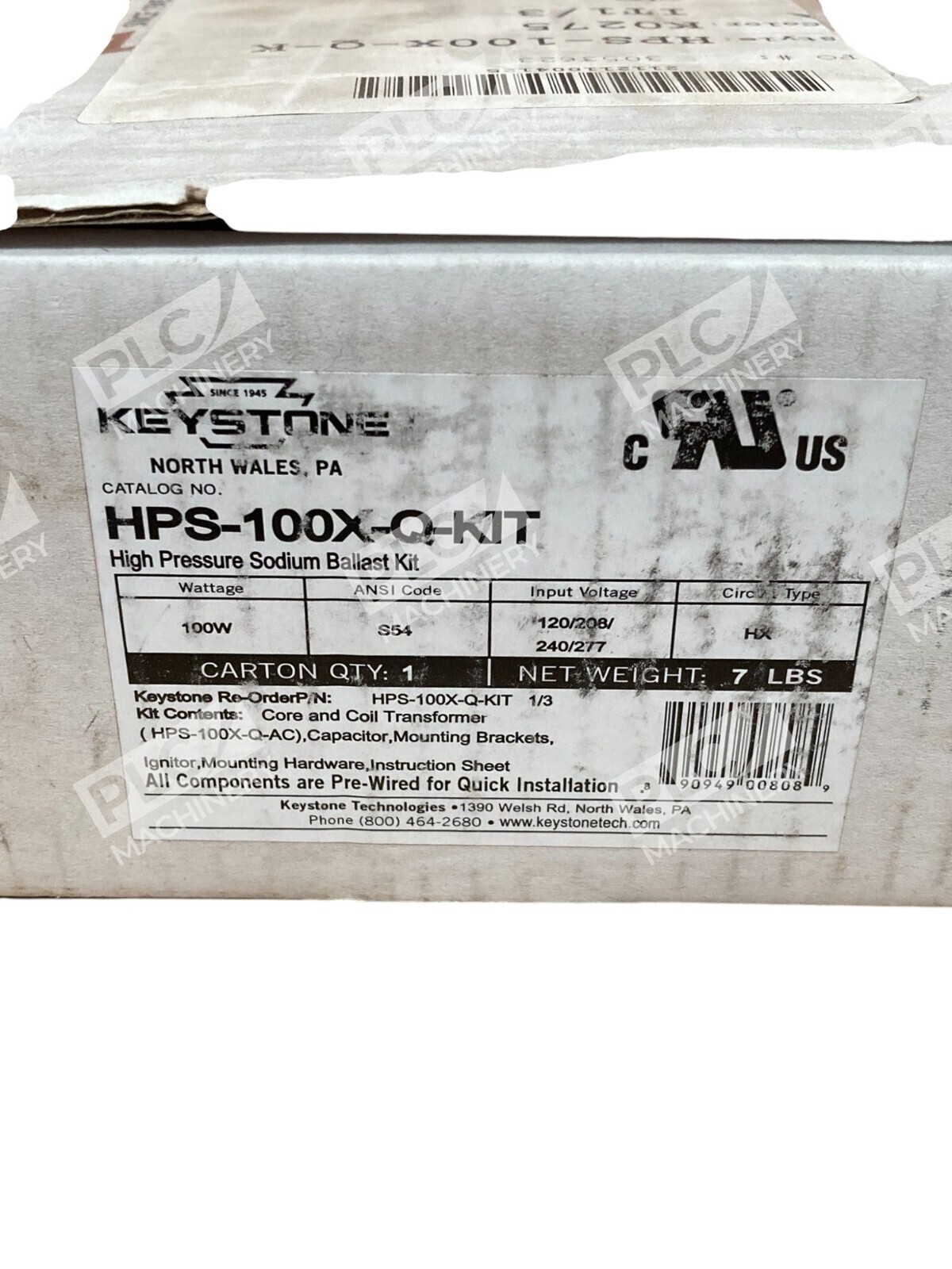 Keystone 100W S54 HX High Pressure Sodium Ballast Kit HPS-100X-Q-KIT - Image 3