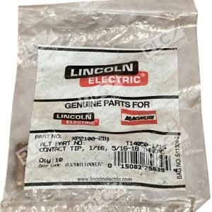 Lincoln Electric T14050 116 116 Contact Tip KP2100 2B1 Bag of 10