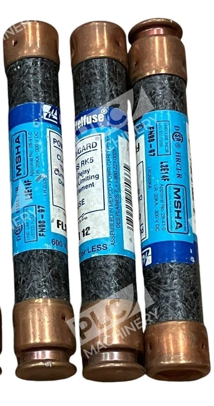 Littelfuse Class RK5 600VAC 12A Class RK5 Fuse FLSR 12 (lot of 3)