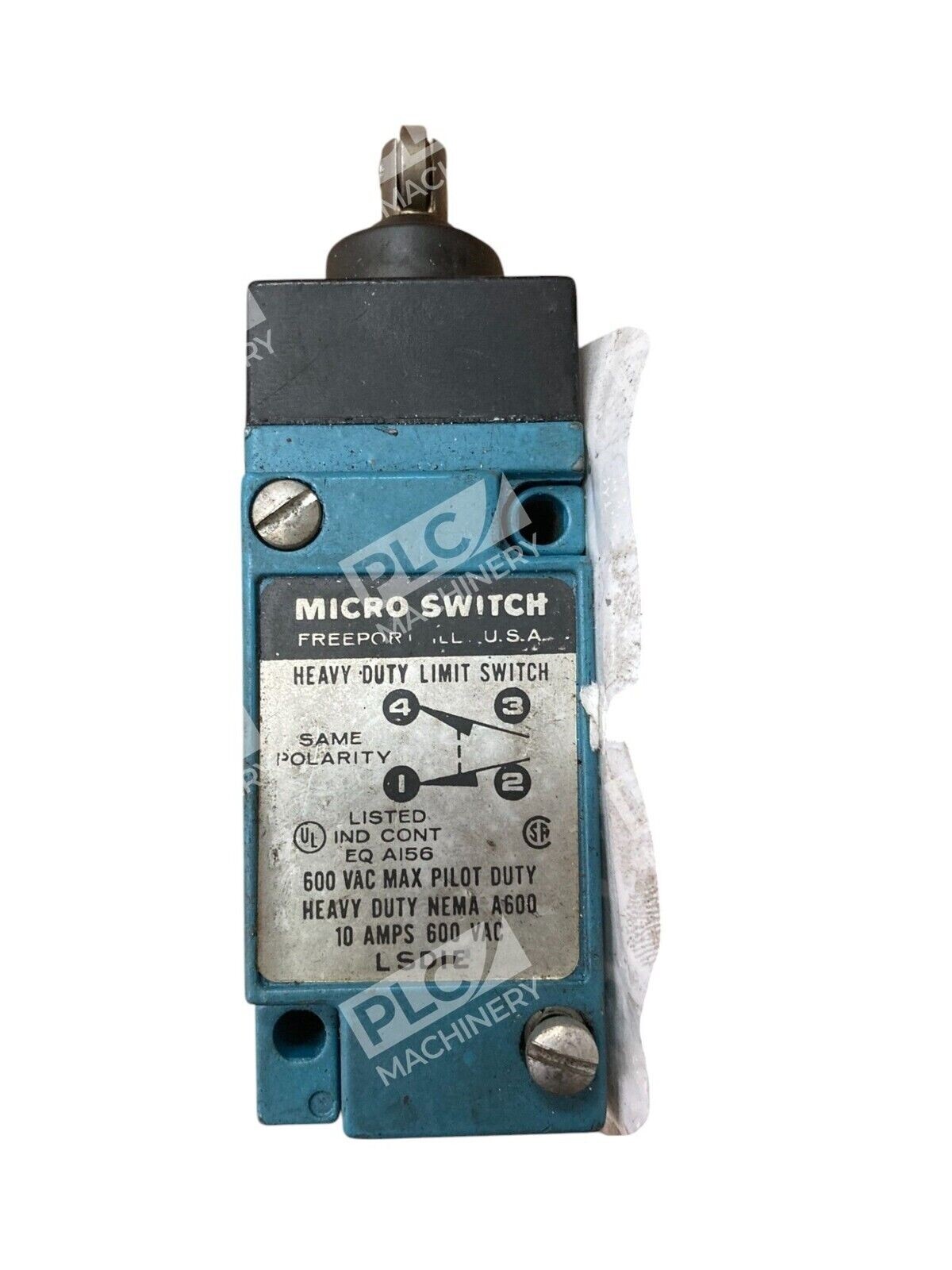 Micro Switch 10A 600VAC NEMA A600 Heavy Duty Limit Switch LSD1E