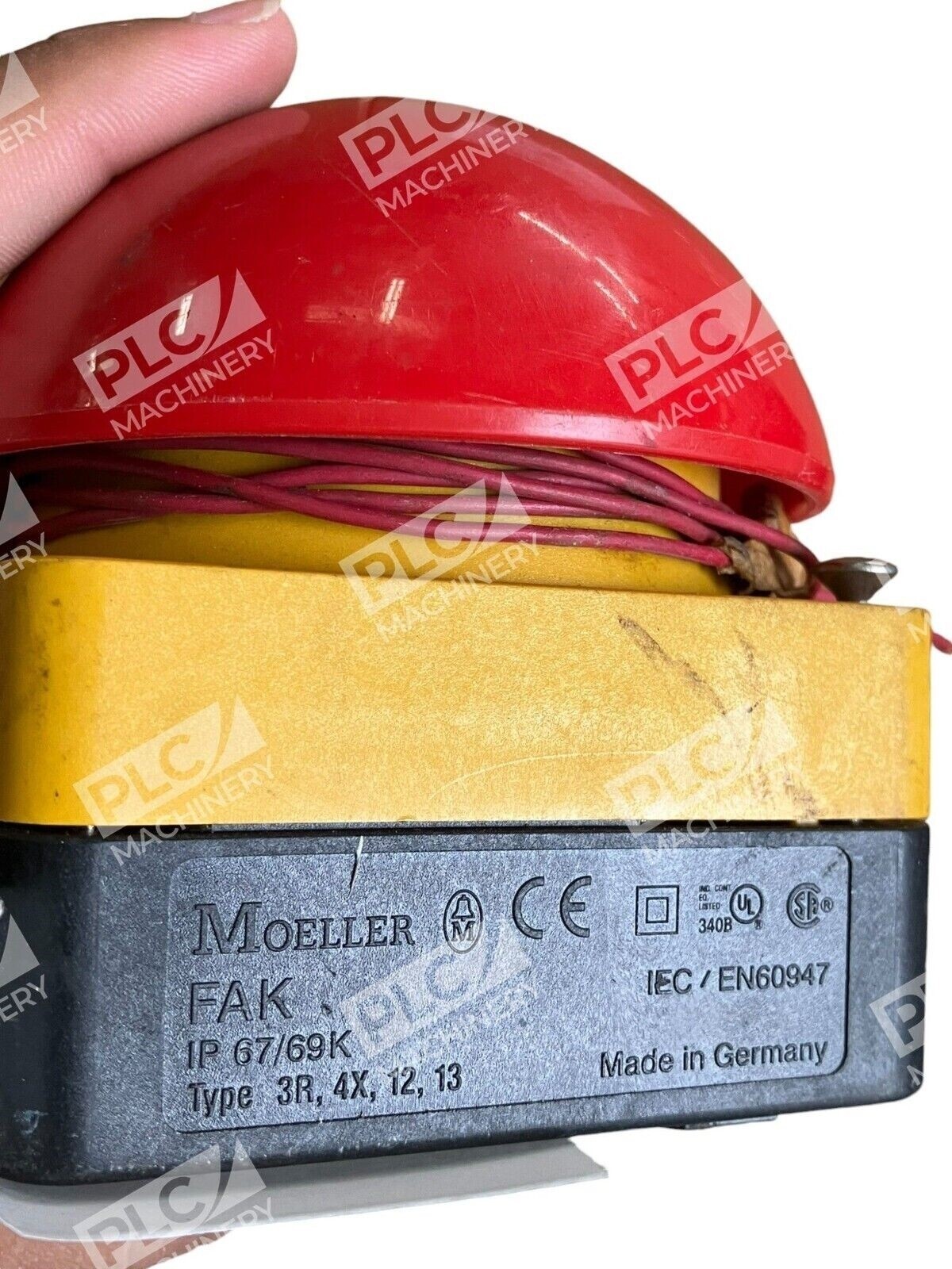 Moeller Large Mushroom E-Stop Safety Switch FAK IP 67/69K Type 3R, 4X, 12, 13 - Image 4