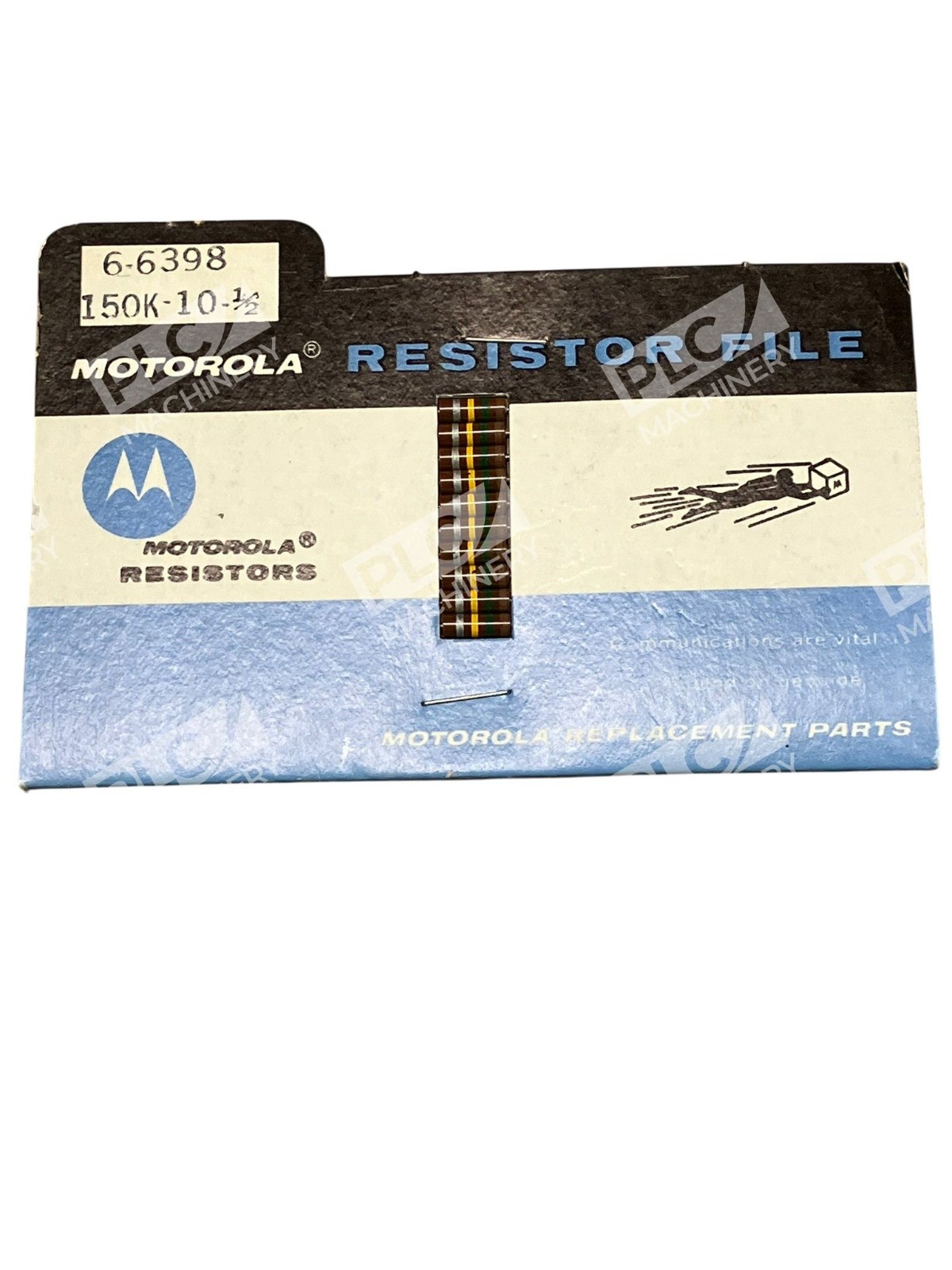 Motorola 6-6398 Resistor File 150K Ohm ±10% 1/2W Carbon Composition Pack