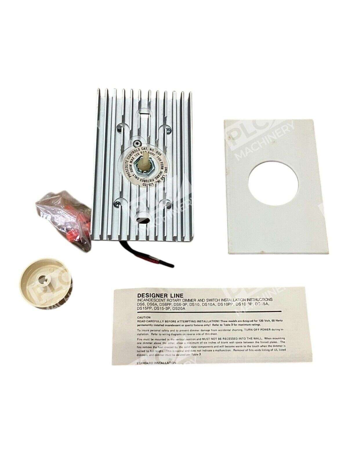 Prescolite Controls 120VAC 60Hz 3.5A 250W DS6 Rotary Dimmer Switch UC-9050T