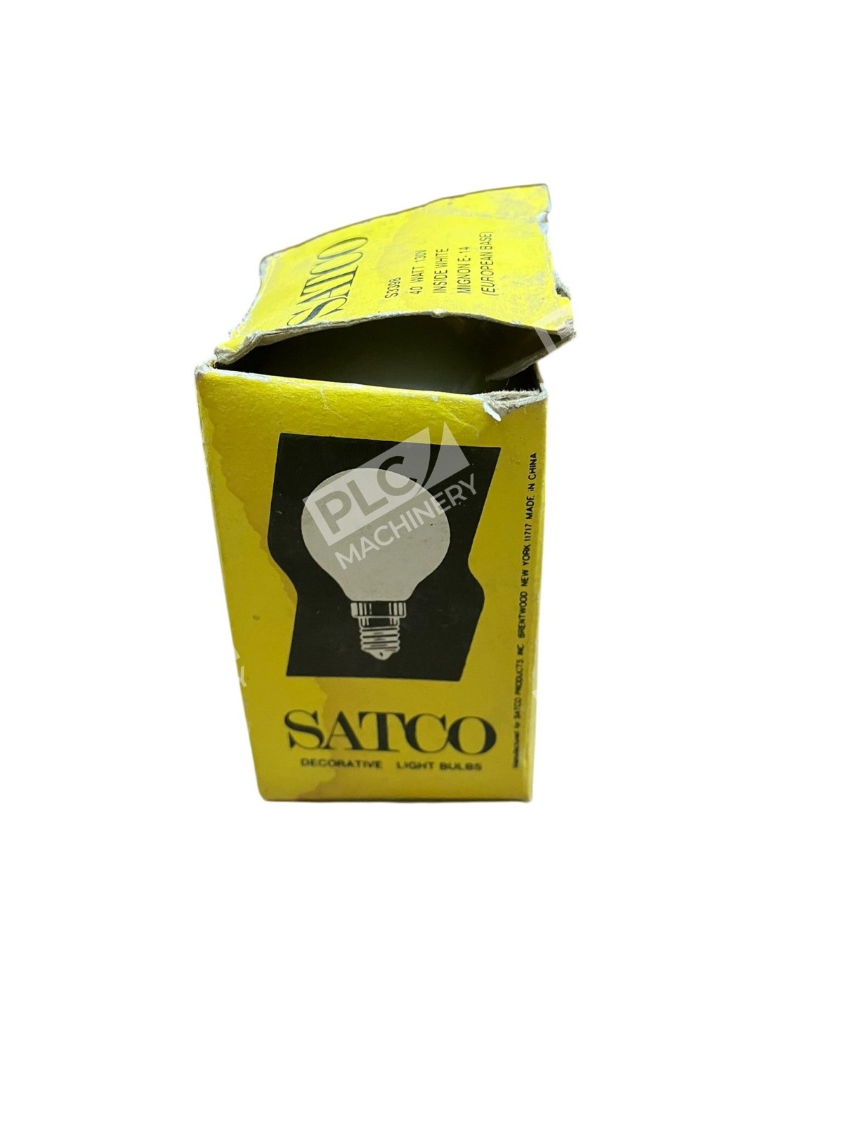 Satco S3398 40W 130V Incandescent G14 Globe Bulb E14 Base White