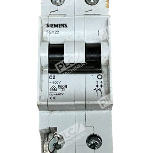Siemens 5SX2-202-7 C2 2 Pole 2A Circuit Breaker 5SX22-C2